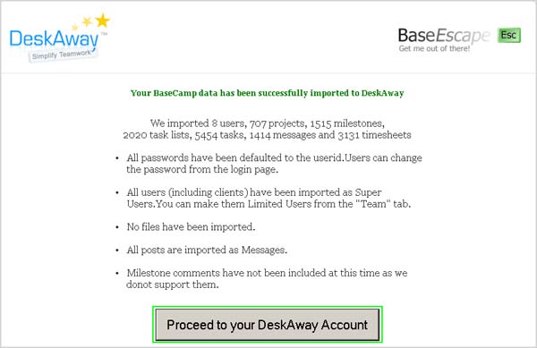 BaseEscape Success Message BaseEscape Success Message