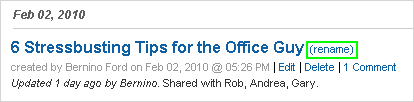 Rename Document Rename Document