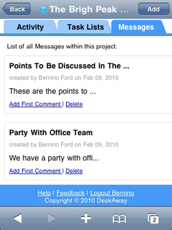 Send Messages & Comments Send Messages & Comments
