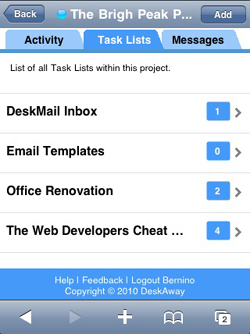 Track Task Lists Track Task Lists