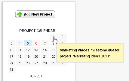 Project Calendar Project Calendar