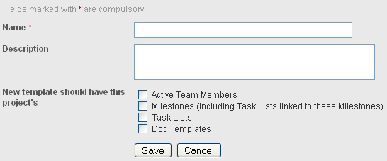 Template Description Template Description