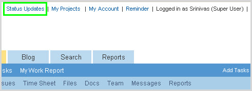 Update status link Update status link