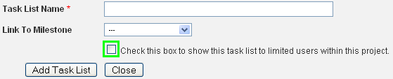 Show to Limited User Show to Limited User